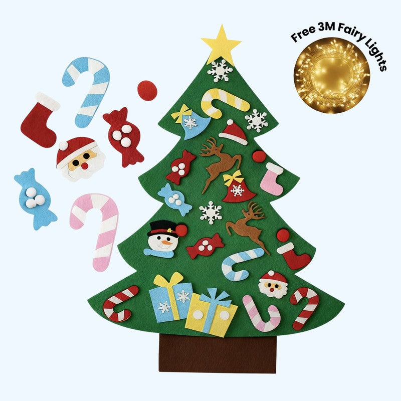 Children's Christmas Tree Play Set - Montessori-Inspired Interactive Decorating Toy