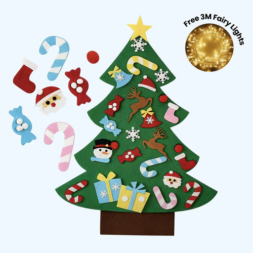 Children's Christmas Tree Play Set - Montessori-Inspired Interactive Decorating Toy