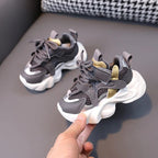 Children's Chunky Sole Sneakers - Unisex -Up with Hook-and-Loop Strap