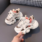 Children's Chunky Sole Sneakers - Unisex -Up with Hook-and-Loop Strap