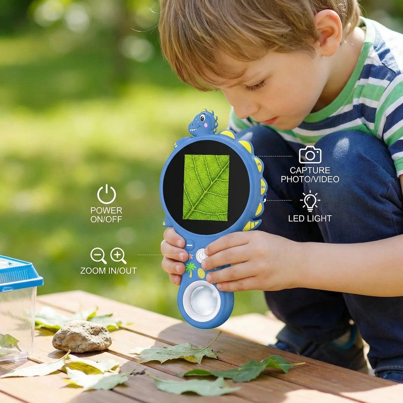 Children's Digital Microscope with LCD Screen - Dinosaur