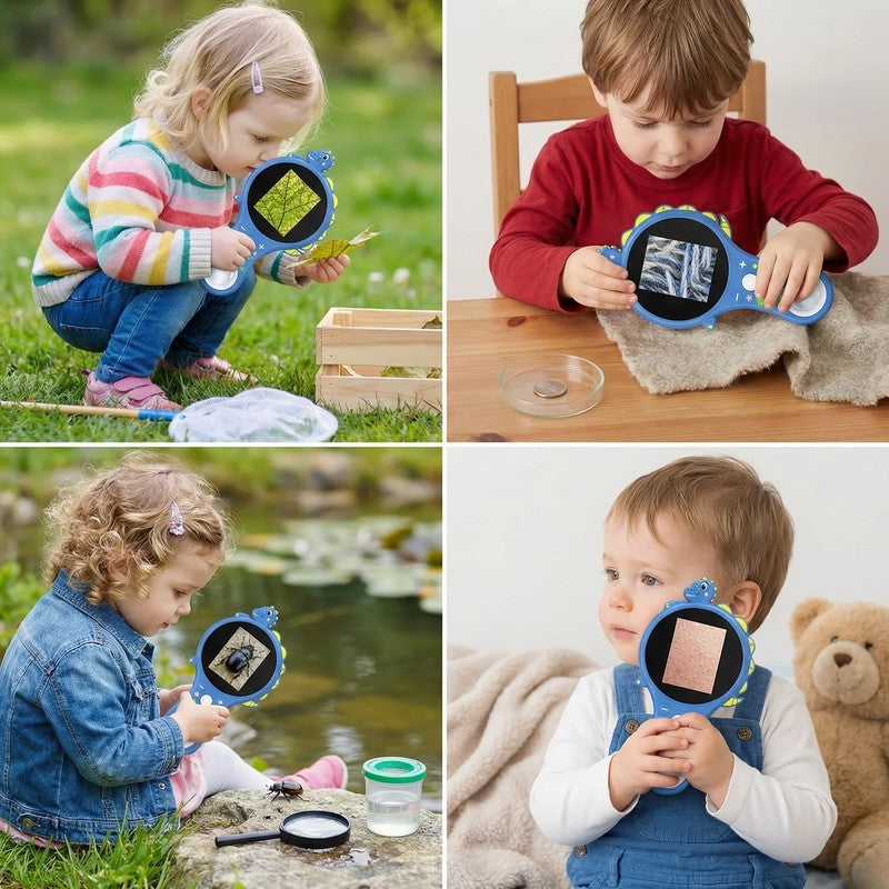 Children's Digital Microscope with LCD Screen - Dinosaur