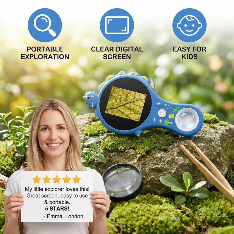 Children's Digital Microscope with LCD Screen - Dinosaur