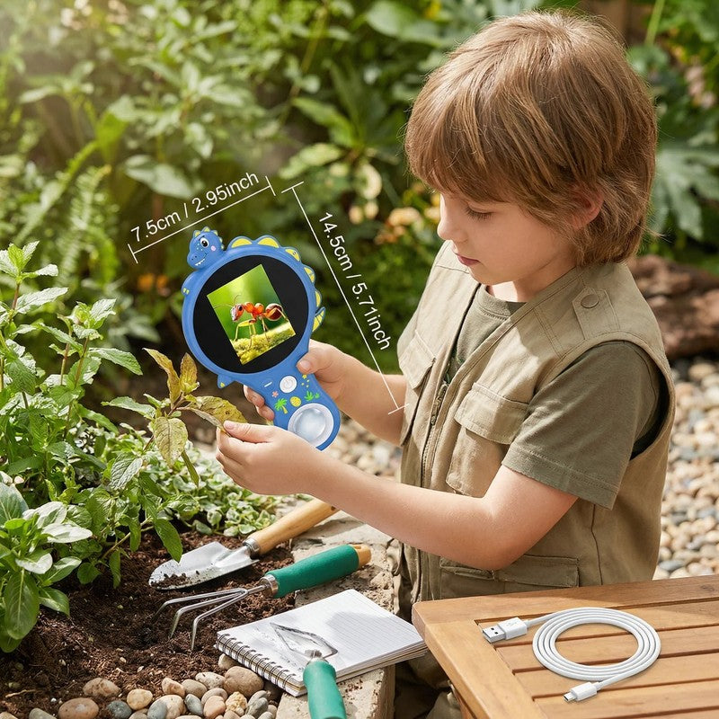 Children's Digital Microscope with LCD Screen - Dinosaur