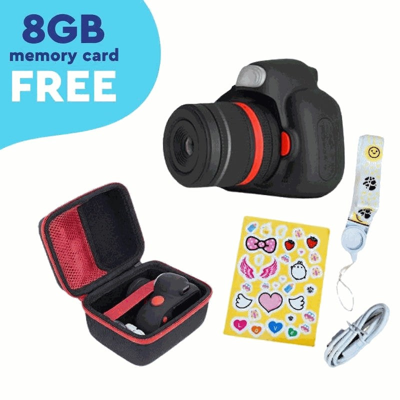Children's Digital Toy Camera - Dual Lens with Built-in Flash