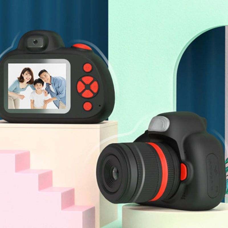 Children's Digital Toy Camera - Dual Lens with Built-in Flash