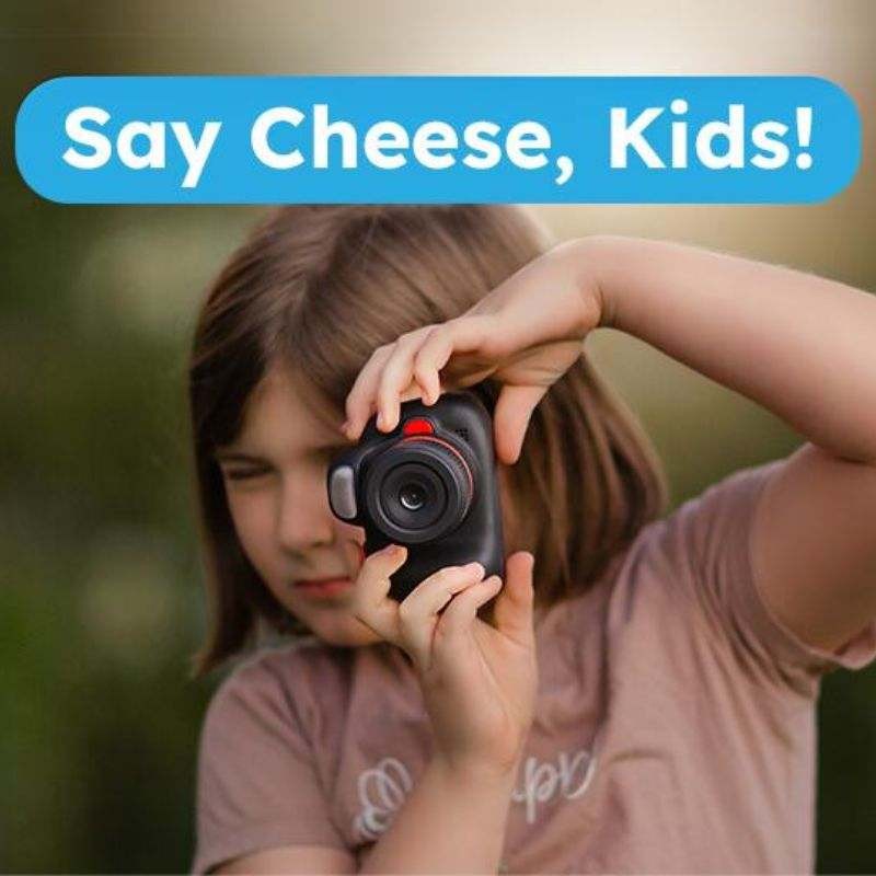 Children's Digital Toy Camera - Dual Lens with Built-in Flash