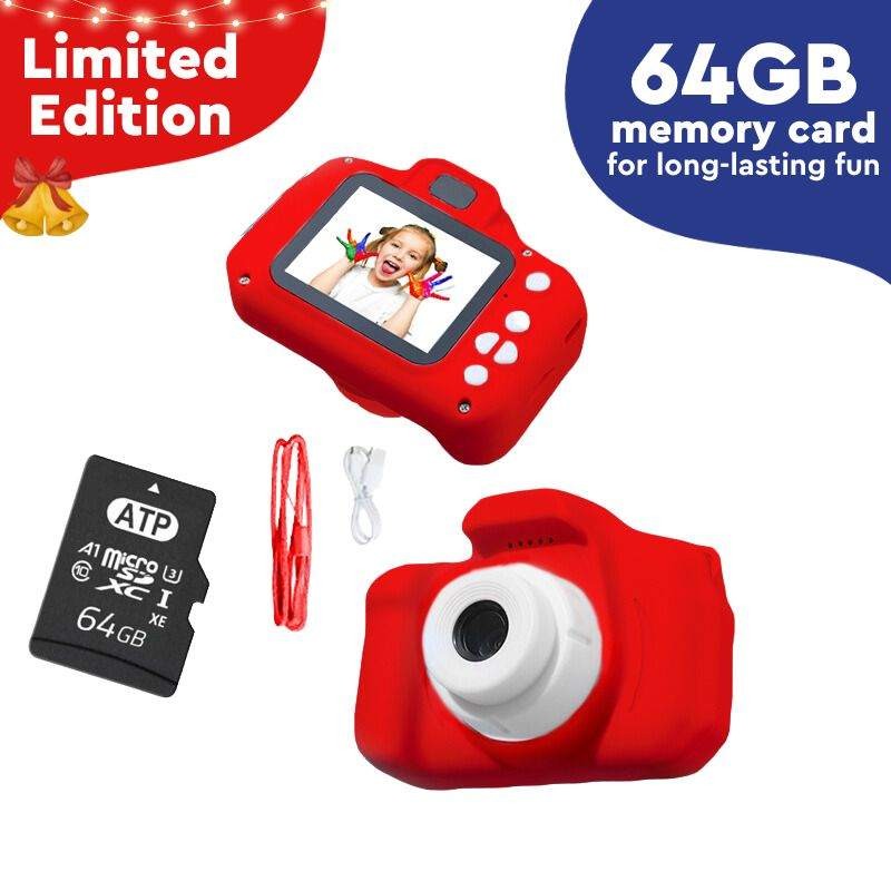 Children's Digital Toy Camera - Dual Lens with Photo Filters