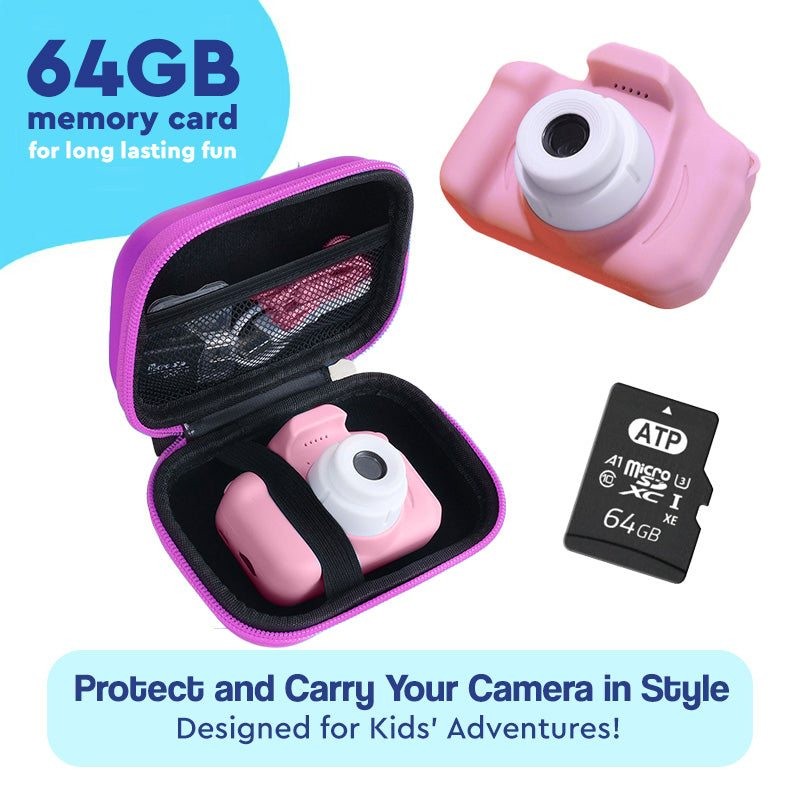 Children's Digital Toy Camera - Dual Lens with Photo Filters