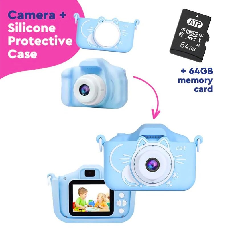 Children's Digital Toy Camera - Dual Lens with Photo Filters