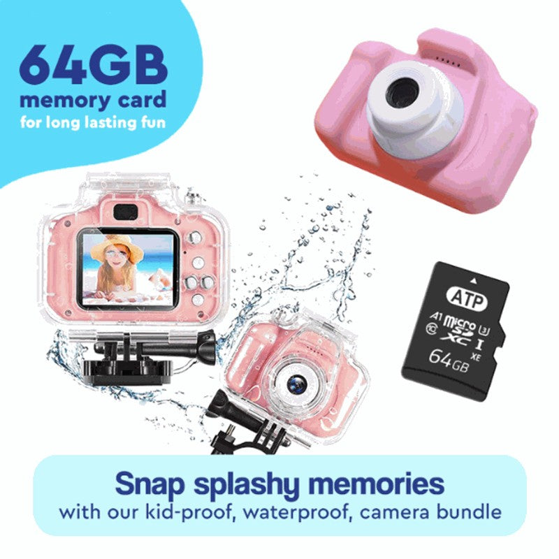 Children's Digital Toy Camera - Dual Lens with Photo Filters