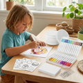 Children's DIY Sponge Painting Kit - Bubble Effect Craft Set