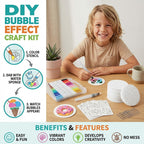 Children's DIY Sponge Painting Kit - Bubble Effect Craft Set
