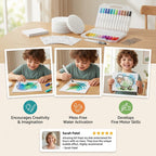 Children's DIY Sponge Painting Kit - Bubble Effect Craft Set