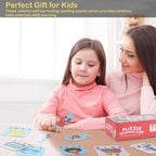 Children's Educational Spelling Puzzle Card Kit - 80 Word Puzzles