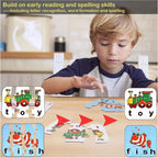 Children's Educational Spelling Puzzle Card Kit - 80 Word Puzzles