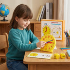 Children's Educational Time-Learning Game Set