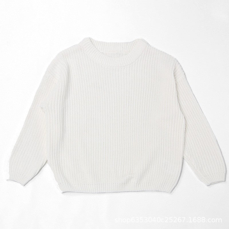 Children's Embroidered Pullover Sweater - Personalized Name