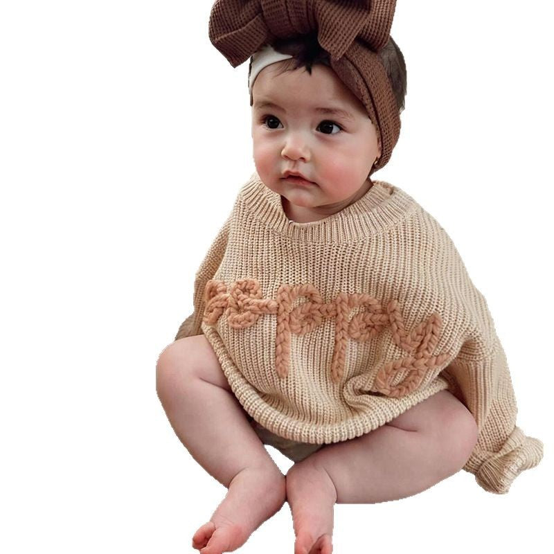 Children's Embroidered Pullover Sweater - Personalized Name