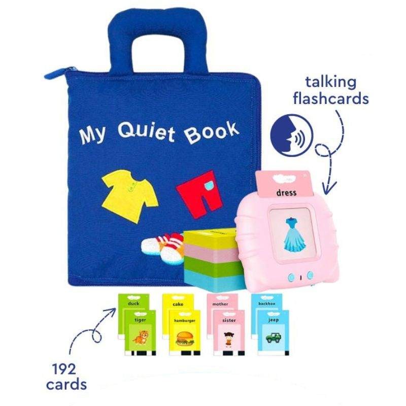 Children's Fabric Quiet Book - Interactive Activity Pages