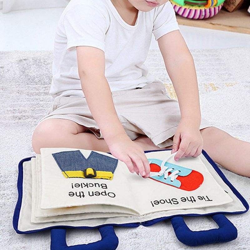 Children's Fabric Quiet Book - Interactive Activity Pages