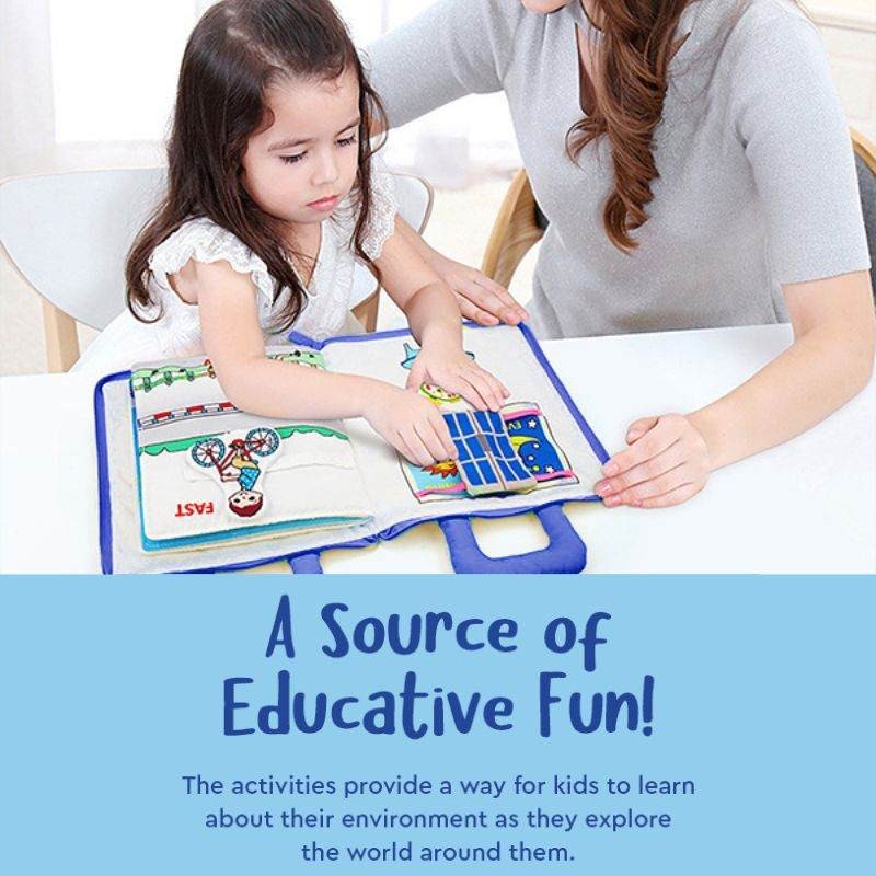 Children's Fabric Quiet Book - Interactive Activity Pages
