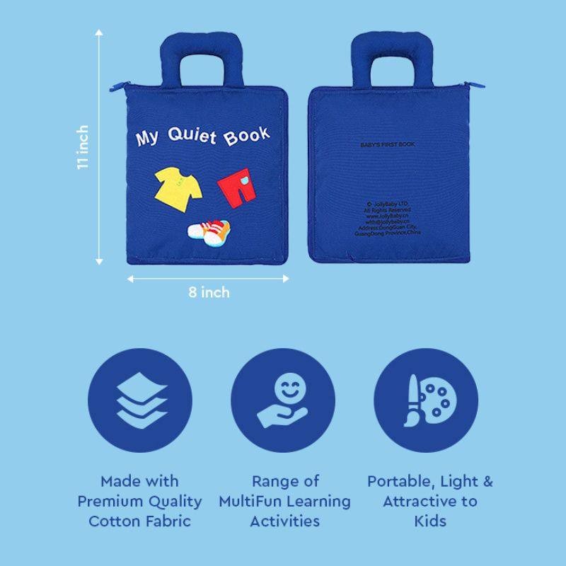 Children's Fabric Quiet Book - Interactive Activity Pages