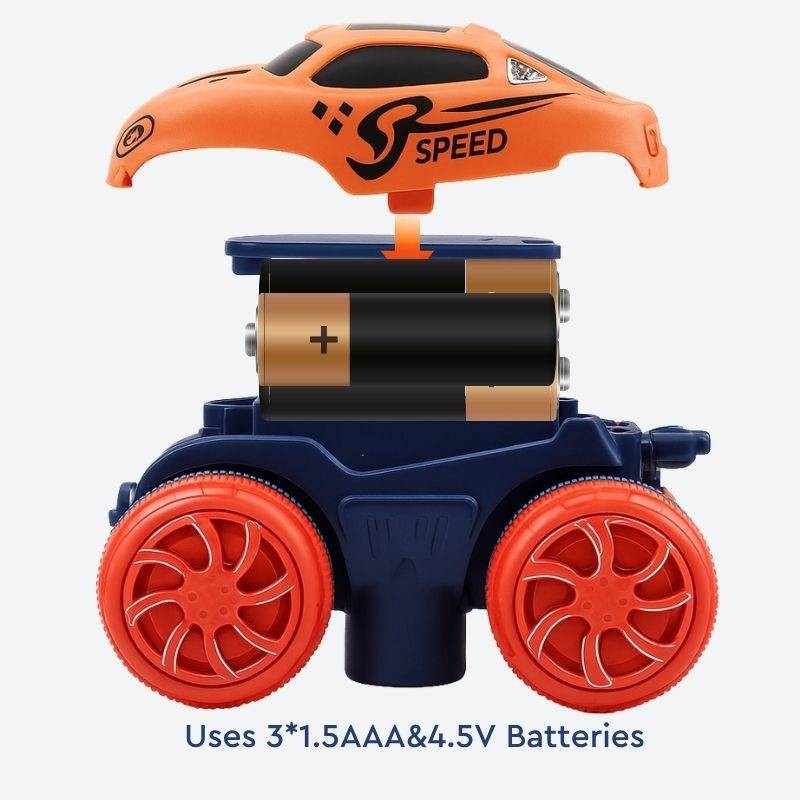 Children's Flexible LED Racing Track Set with Motorised Cars