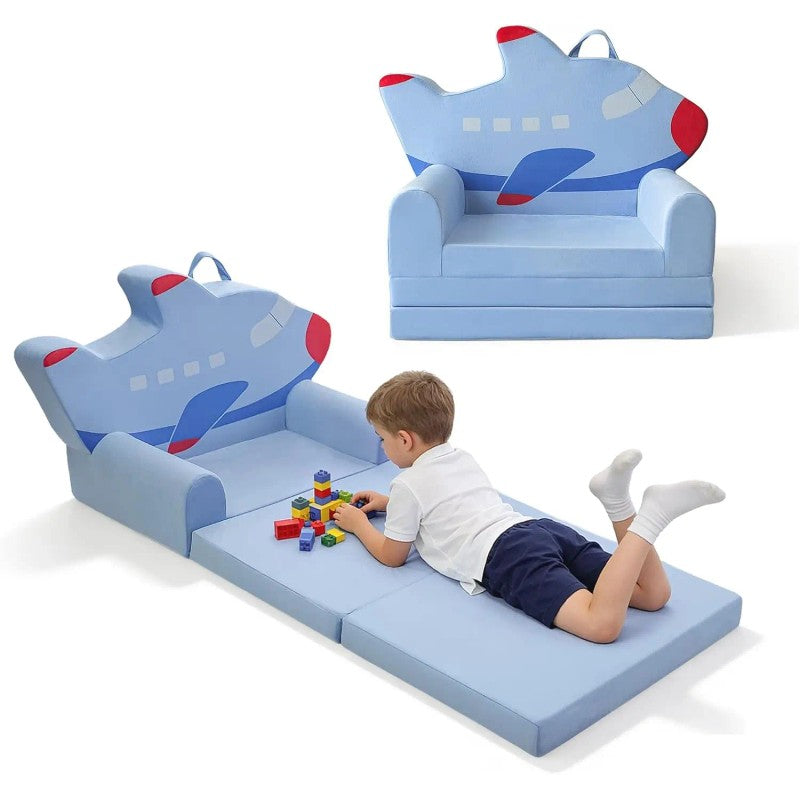 Children's Foldable Sofa Bed - Play Couch Lounger