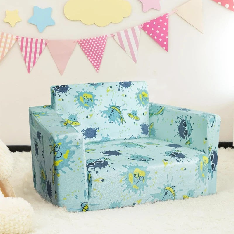Children's Foldable Sofa Bed - Play Couch Lounger