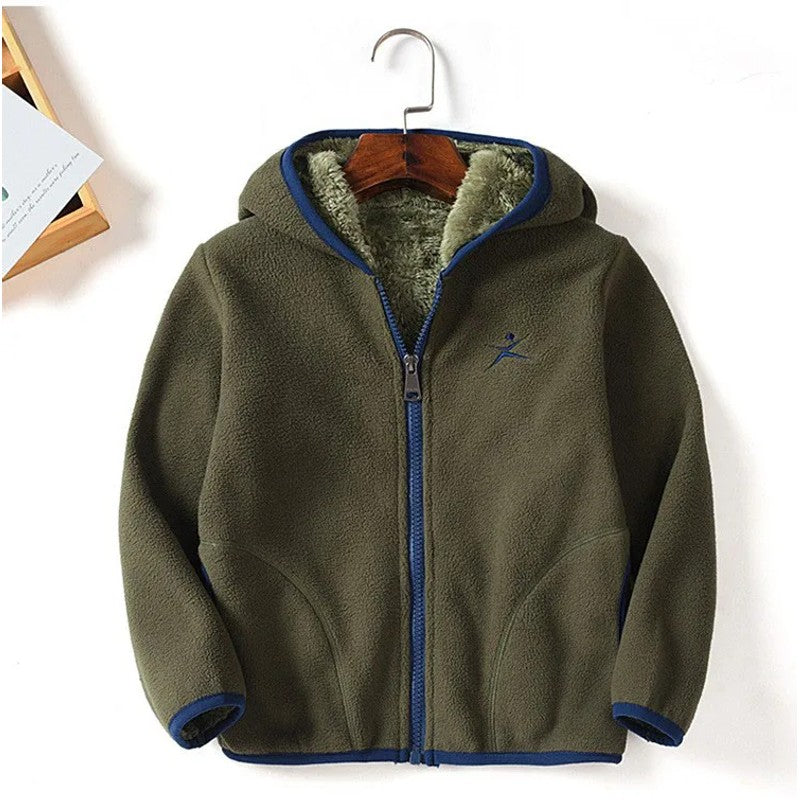Children's Full-Zip Jacket - Hooded with Front Pockets