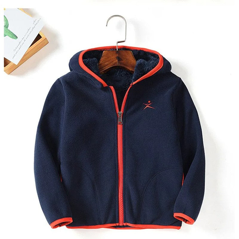 Children's Full-Zip Jacket - Hooded with Front Pockets