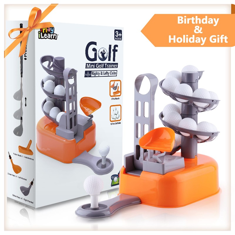 Children's Golf Training Set - Ball-to-Tee Trainer with Adjustable Club