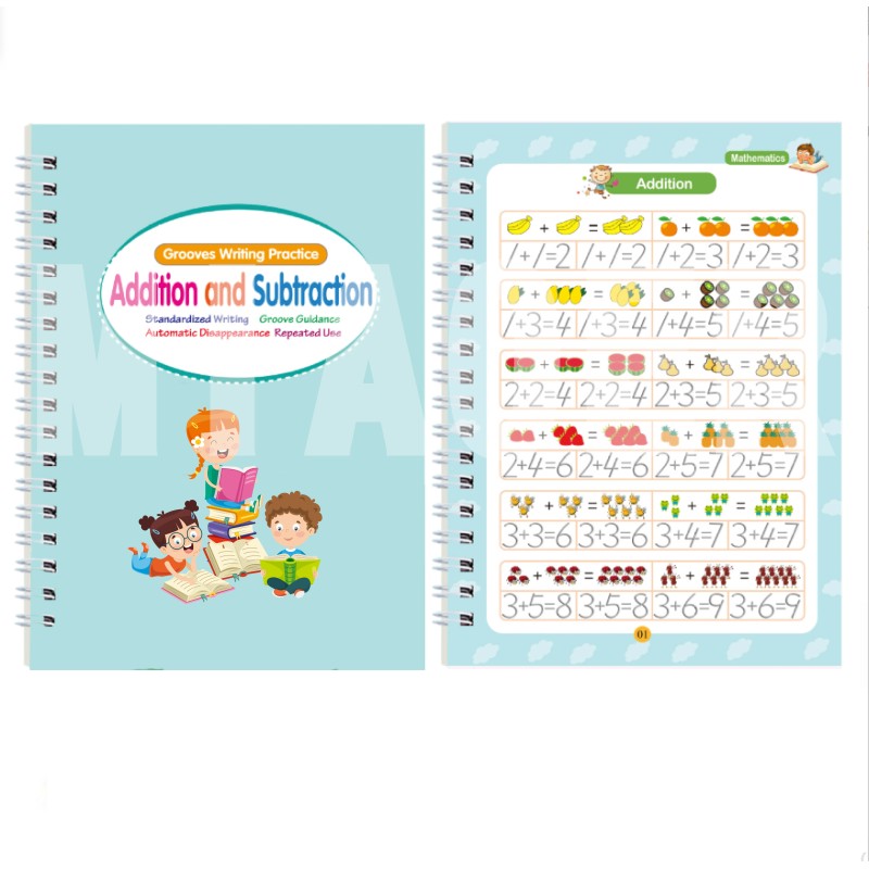 Children's Groove Writing Practice Workbook - Reusable Spiral-Bound