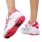 Children's Hidden-Wheel Roller Skate Shoes - Low-Top -Up Sneaker