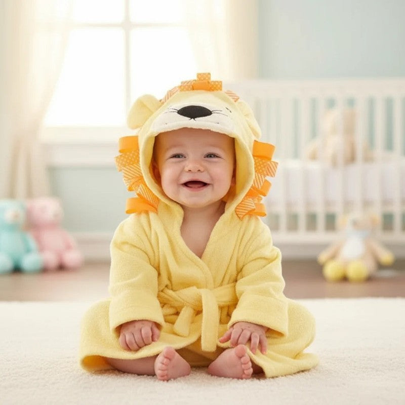 Children's Hooded Bathrobe - Animal