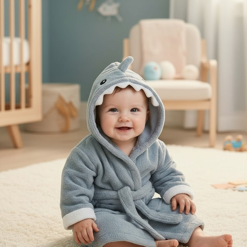 Children's Hooded Bathrobe - Animal