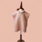 Children's Hooded Poncho Towel - V-Neck Cape Style