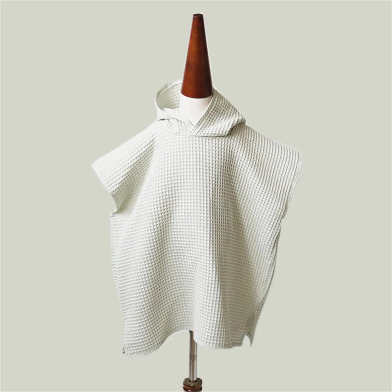 Children's Hooded Poncho Towel - V-Neck Cape Style