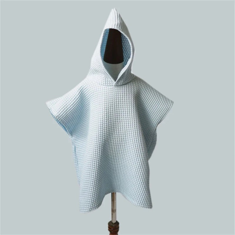 Children's Hooded Poncho Towel - V-Neck Cape Style