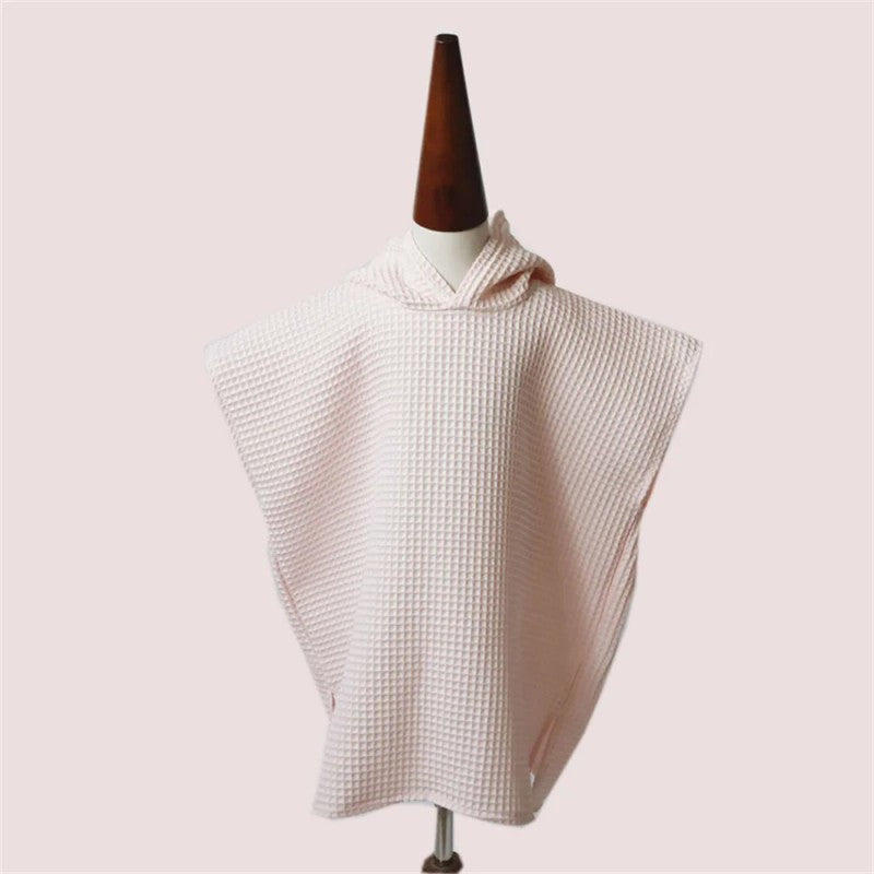Children's Hooded Poncho Towel - V-Neck Cape Style