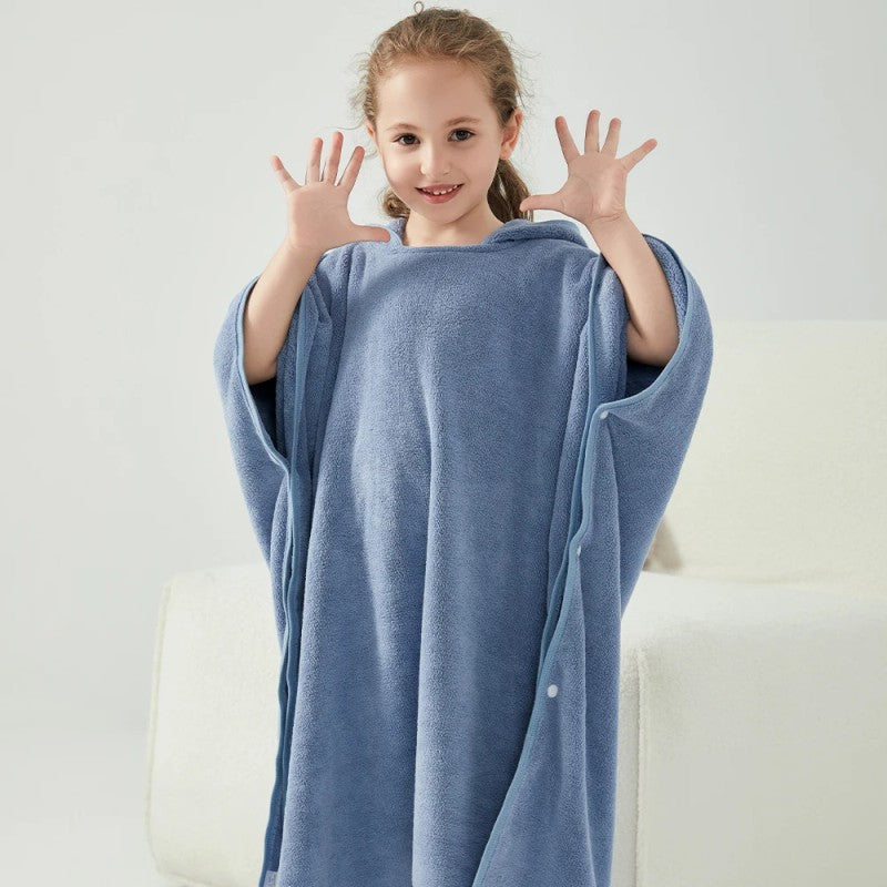 Children's Hooded Towel Poncho - Bear