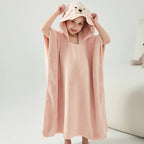 Children's Hooded Towel Poncho - Bear