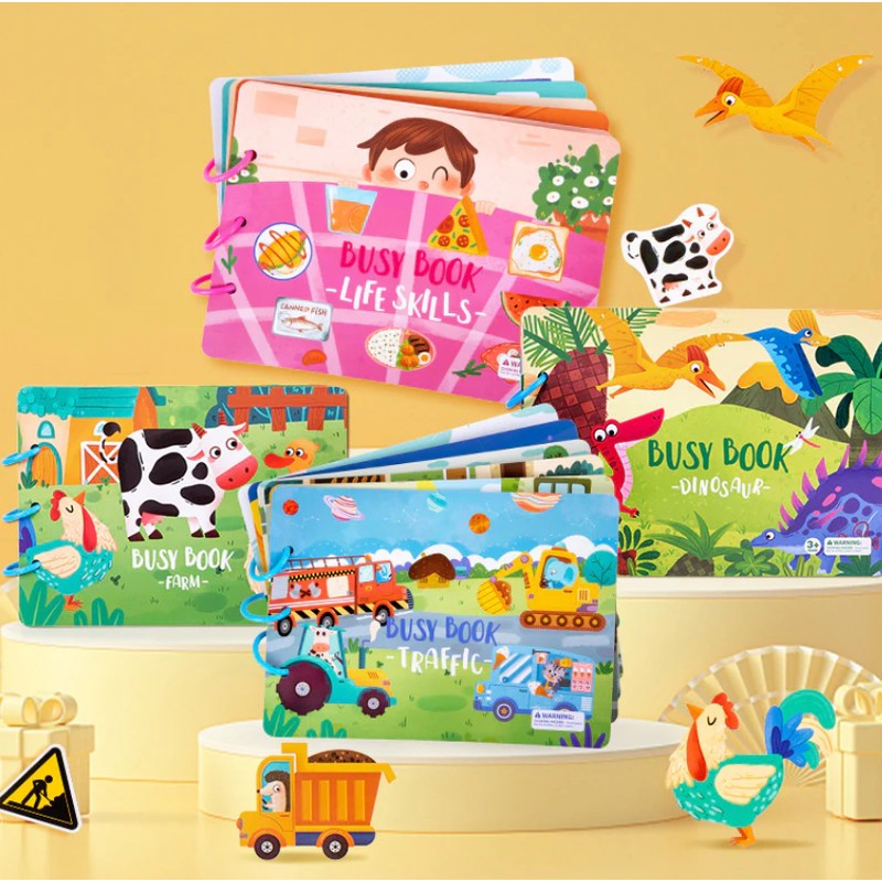 Children's Interactive Activity Book - Montessori Toy