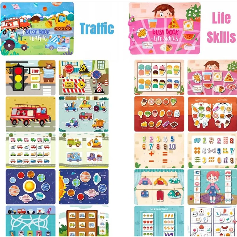 Children's Interactive Activity Book - Montessori Toy