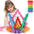 Children's Interlocking Snowflake Building Blocks - Educational Toy