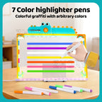 Children's LED Light-Up Drawing Board Toy - Double-Sided Erasable Surface with Markers