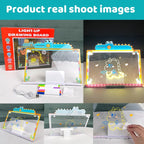 Children's LED Light-Up Drawing Board Toy - Double-Sided Erasable Surface with Markers