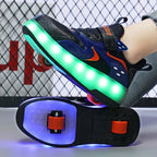 Children's LED Roller Skate Sneakers with Retractable Wheels