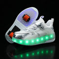 Children's LED Roller Skate Sneakers with Retractable Wheels